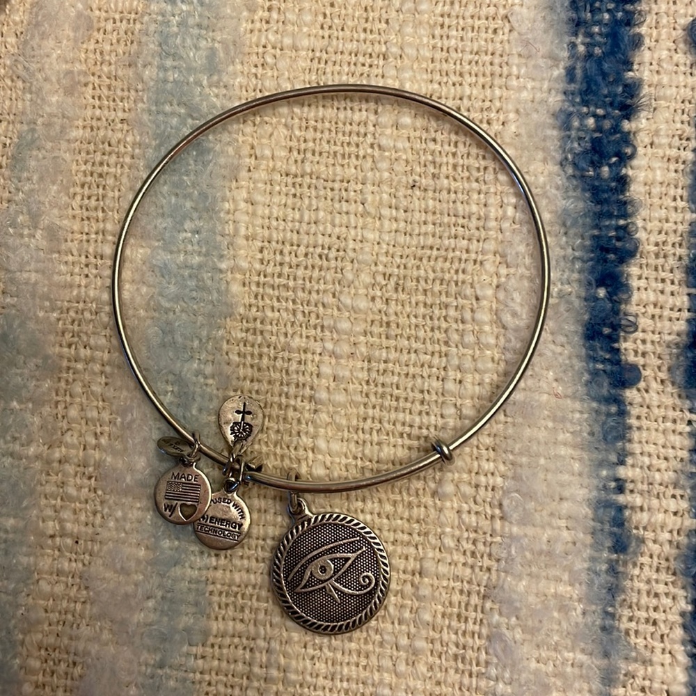 3 Alex & Ani sliver braclets